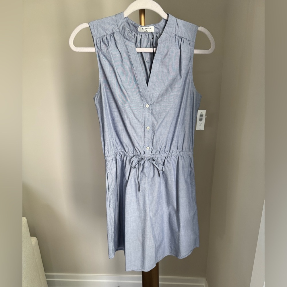 Aritzia Babaton Light Blue Benedict Dress